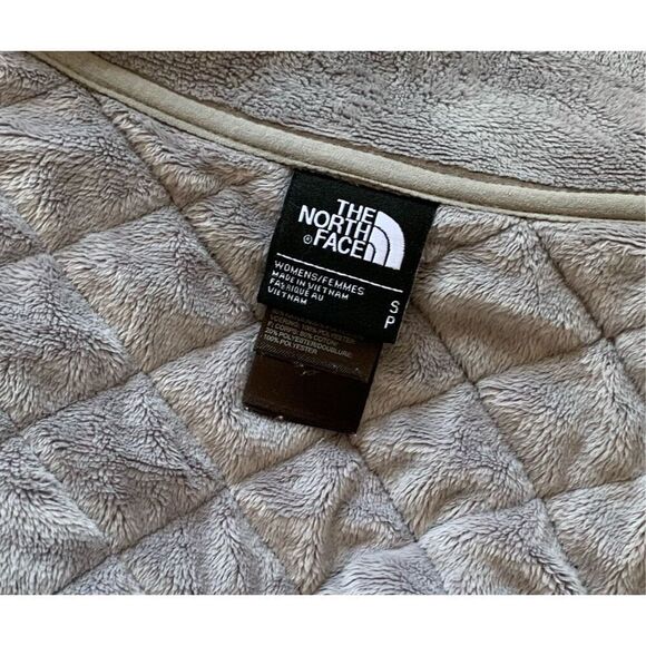 The North Face Caroluna Gray Fleece Lined Quilted SWEATSHIRT Jacket Coat womens - Picture 3 of 10